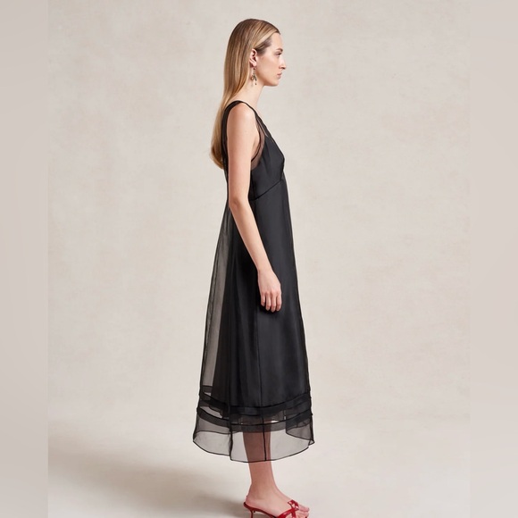 NWT La Ligne x Dianna Agron Audrey Dress in Black Size 10 - Picture 4 of 13